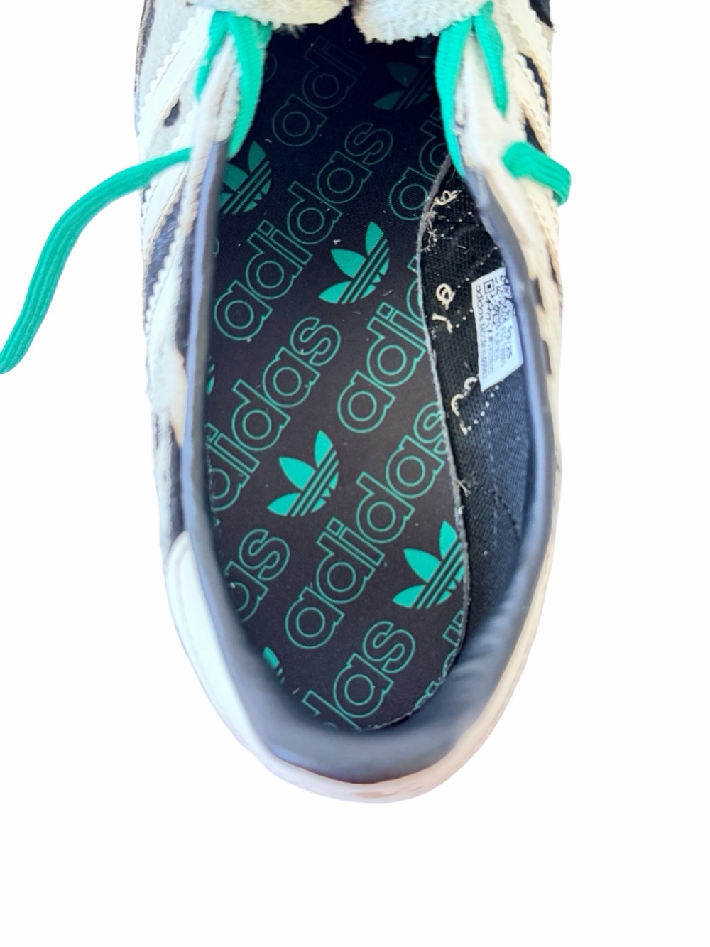 adidas Women's Cow-Print Samba Sneakers in Black, White & Green NEVER WORN - Picture 10 of 10